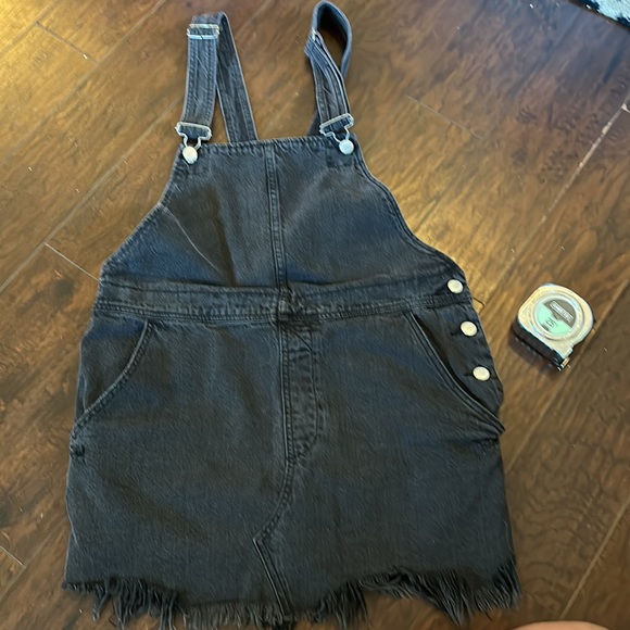 Free People Overall Jean Dress- Size 12 - Picture 9 of 11